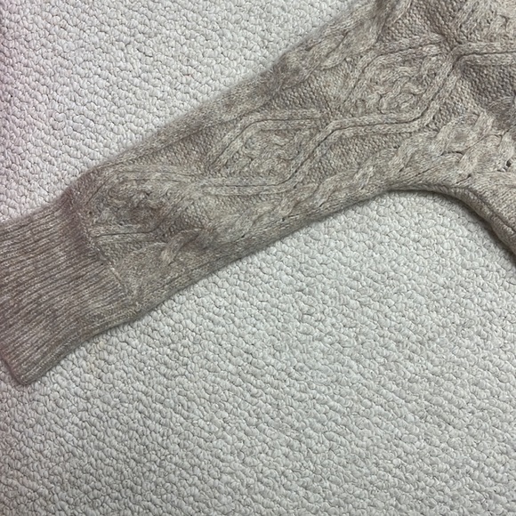 Oatmeal chunky button-down sweater - Picture 3 of 4